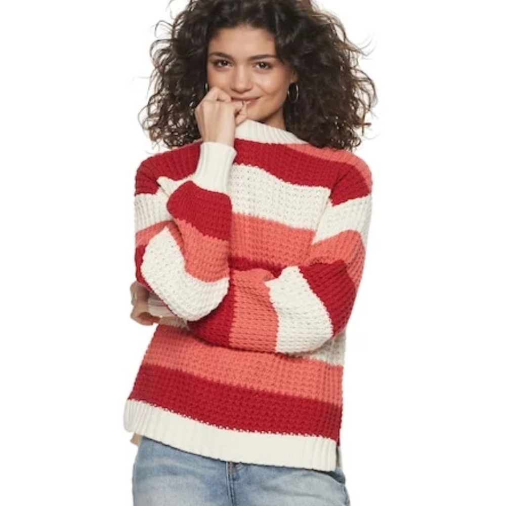 POPSUGAR Button Back Long Sleeve Sweater New With Tags